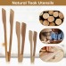 3 Pcs Wooden Tongs Set for Cooking,Wooden Toaster Tongs,Kitchen Tong for Cooking Serving Bread