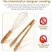 Wooden Tong and Egg Whisk Set,Kitchen Cooking Set for AIUHI Cookware for Cooking, Baking, Frying, Grilling, Blending and Serving