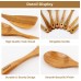 Wood Spoons for Cooking,Nonstick Kitchen Utensil Set,Wooden Spoons Cooking Utensil Set Non Scratch Natural Teak Wooden Utensils for Cooking(Teak 8 Pack)