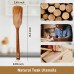 Wooden Spoons for Cooking, Wooden Spatula with Long Handle, Teak Wood Kitchen Utensils Wood Turner for Housewife Chef Cook