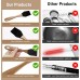 Oil and Butter Brush,Silicone Basting Brush with Wooden Hand,Pastry Brush for Cooking Black