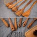 10 Pack Wooden Spoons for Cooking, Teak Wood Kitchen Utensils Set for Non Stick Use, Spatula Set for Stirring, Baking, Non Stick Wooden Utensils for Kitchen